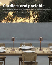 Load image into Gallery viewer, Waterproof Table Lamps - Modern Cordless 2 Pack with Adjustable Brightness