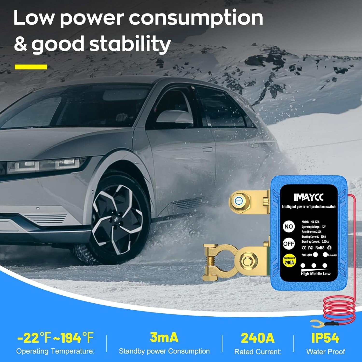 Innovative Remote-Controlled Battery Disconnect Switch – 240A for Auto, RV, Boat