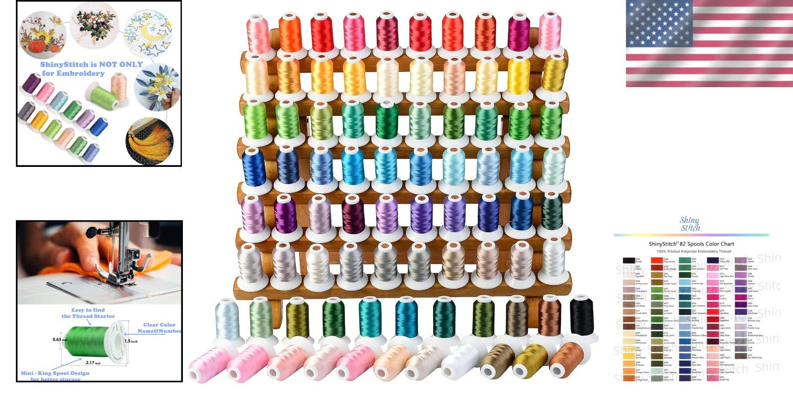 Elegant 82 Colors Polyester Embroidery Thread - Perfect for Hand & Machine Use