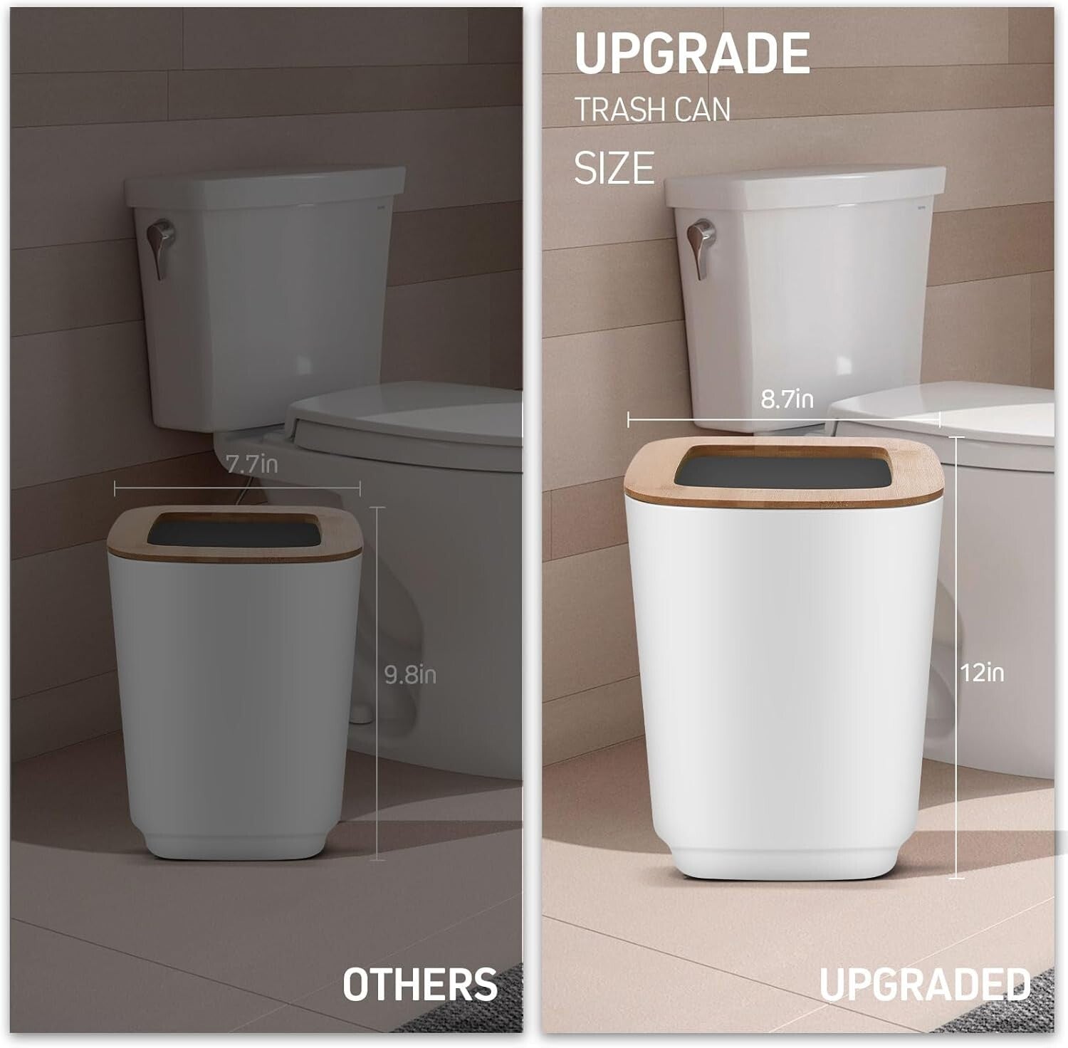 Durable and Stylish 11-Piece White Bathroom Essentials - Perfect Gift Option