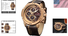 Load image into Gallery viewer, Versatile Men's Waterproof Sport Watch - Quartz Movement with Luminous Hands