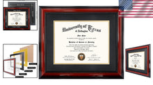 Load image into Gallery viewer, Versatile 15x18 Certificate Frame with Solid Wood Cherry Finish &amp; UV Protection