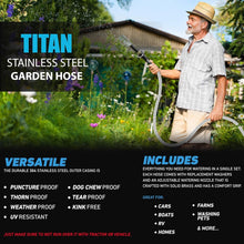 Load image into Gallery viewer, Flexible 200FT Metal Garden Hose - Lightweight, Corrosion-Resistant &amp; Kink-Free