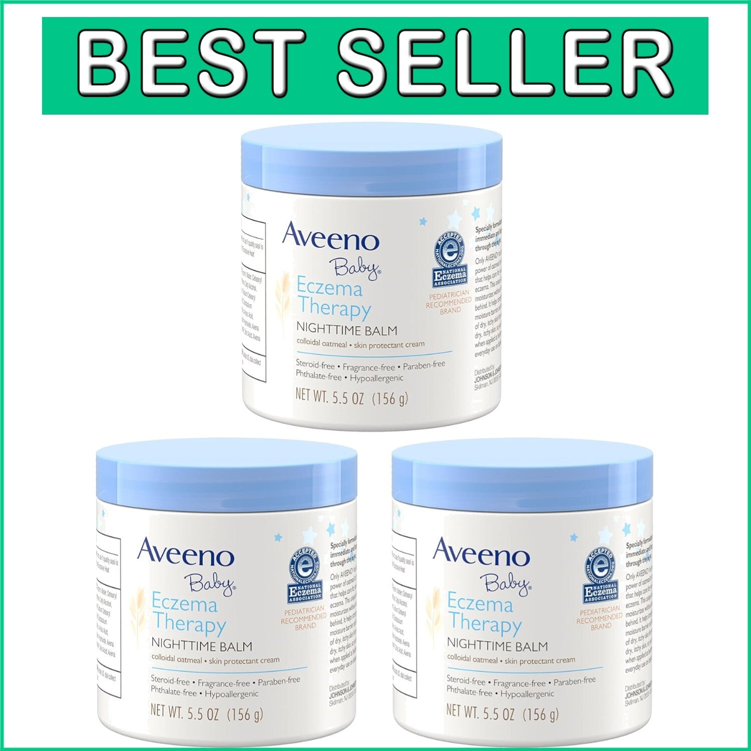 Certified Eczema Relief Balm for Newborns & Infants – Hypoallergenic, Non-Greasy