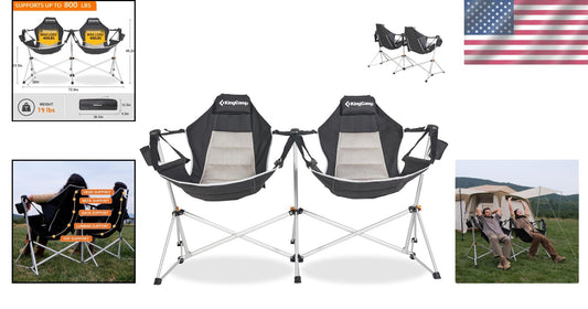 Ergonomic Foldable Hammock Chair with Cup Holder - Ultimate Outdoor Comfort