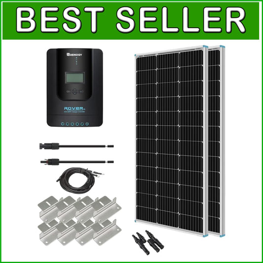 200W Monocrystalline Solar Starter Kit with 40A MPPT for Off-Grid Adventures