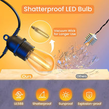 Load image into Gallery viewer, Connectable 53FT LED String Lights with Remote - Ideal for Outdoor Celebrations
