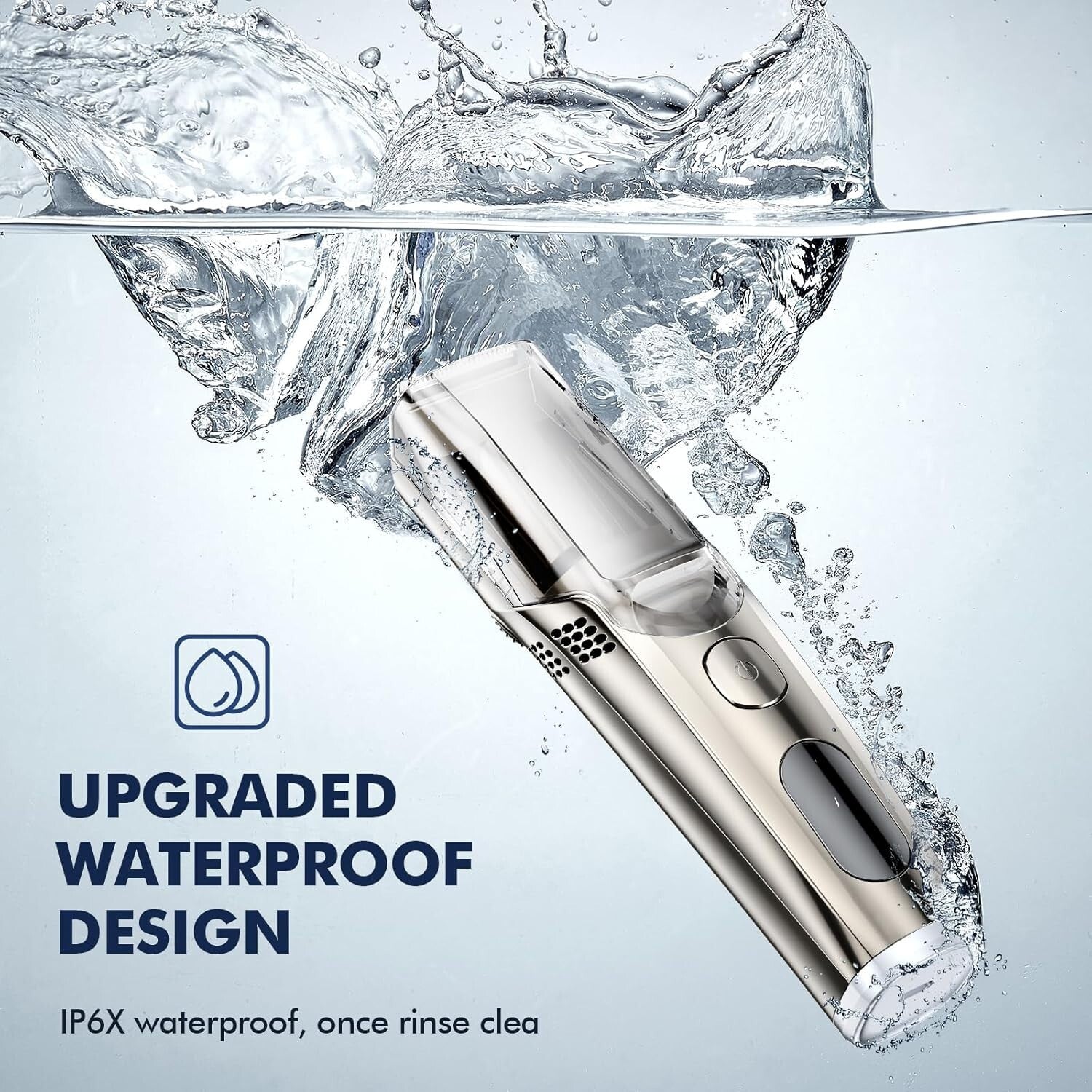 Electric Cordless Beard Trimmer with Vacuum & 2 Comb Attachments - Travel Ready