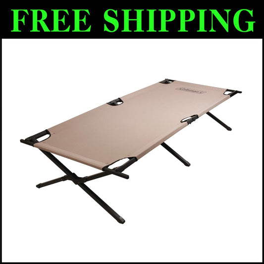 Folding Camping Cot for Adults - Supports Up to 300 lbs, Comfortable & Portable