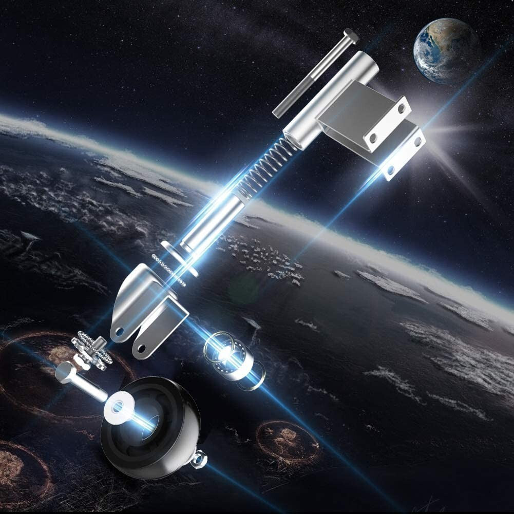 Durable 4” Spring Loaded Gate Casters with Heavy-Duty Hardware Pack Included