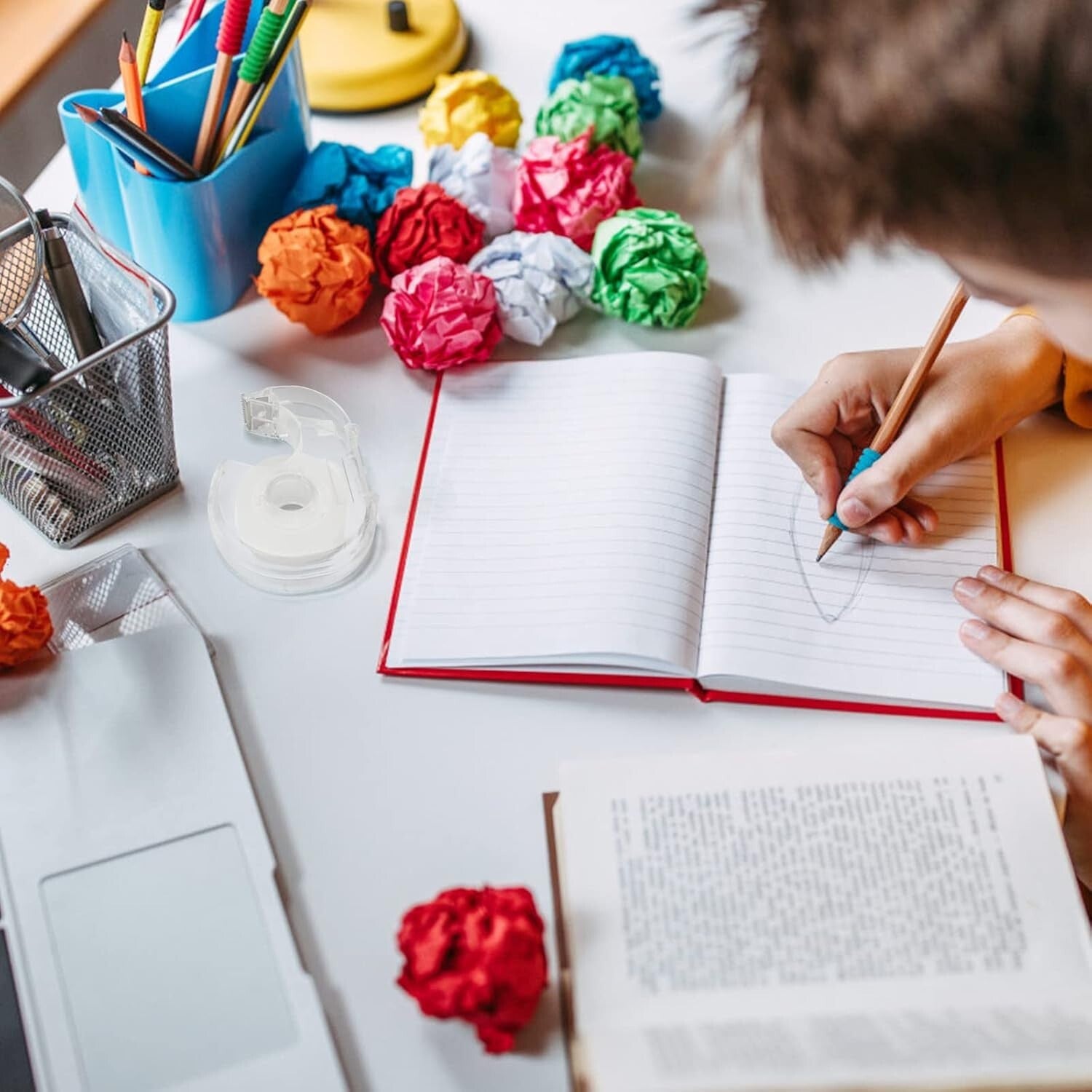 Effortless Crafting 36 Pcs Clear Tape Rolls and Durable Dispensers for Any Task