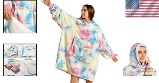 Cozy Wearable Blanket Hoodie - The Ultimate Oversized Gift for Comfort Lovers