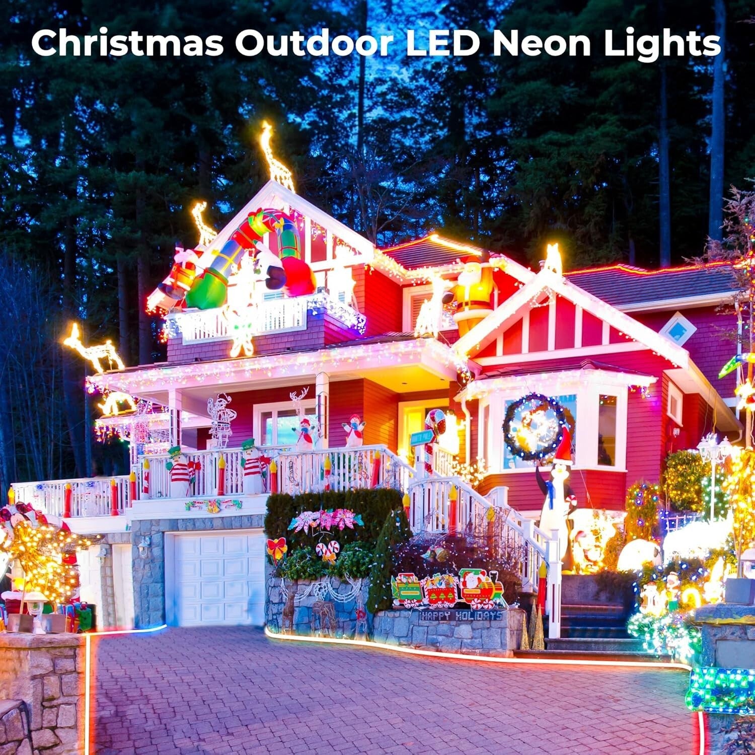 Durable IP67 Neon Rope Lights - 100FT Color-Changing LED with Smart Controls