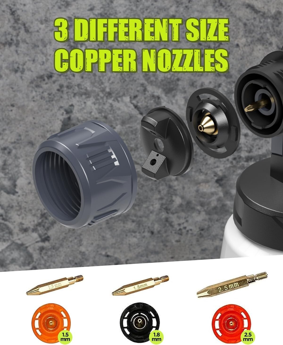 Versatile Cordless Paint Sprayer with 3 Patterns, Nozzles, and Cleaning Tools