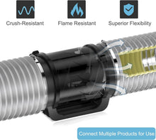 Load image into Gallery viewer, Premium 8 FT Insulated Flexible Duct 6'' - Ideal Noise Reducer for AC Systems
