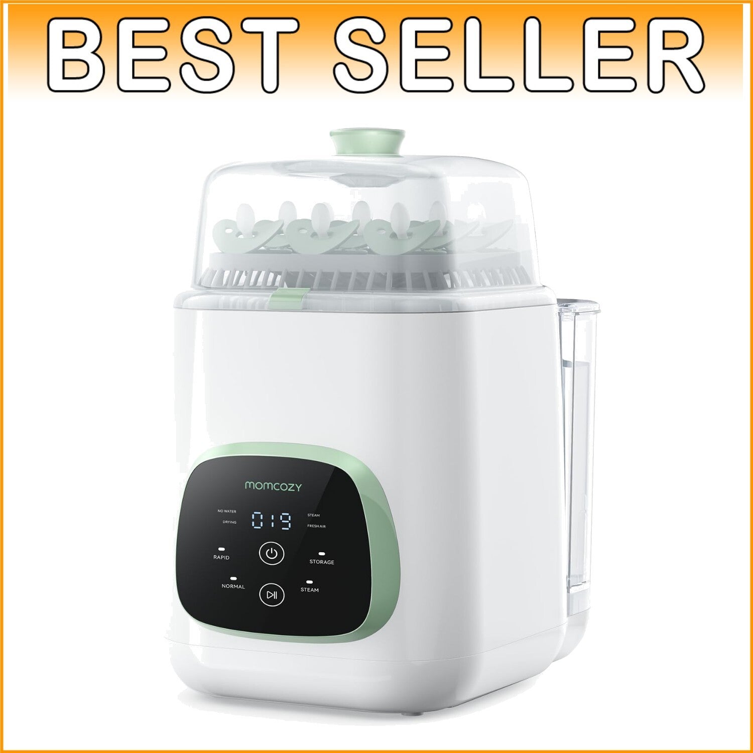 Dual-Layer Sterilizer & Dryer for Bottles – Quick & Compact Baby Care Solution