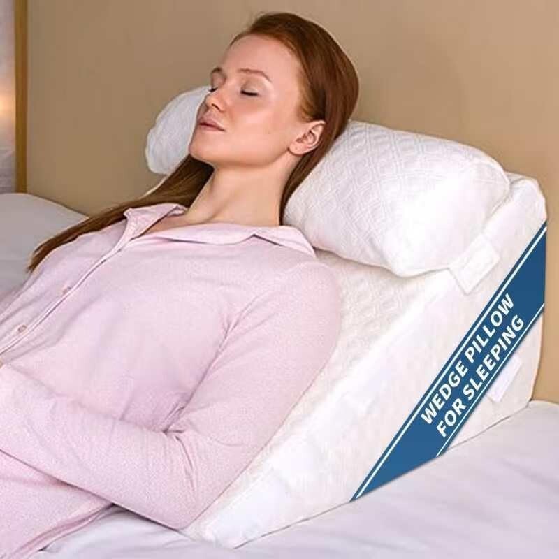 Adjustable 7-in-1 Wedge Pillow - Memory Foam for Elevated Sleep & Comfort