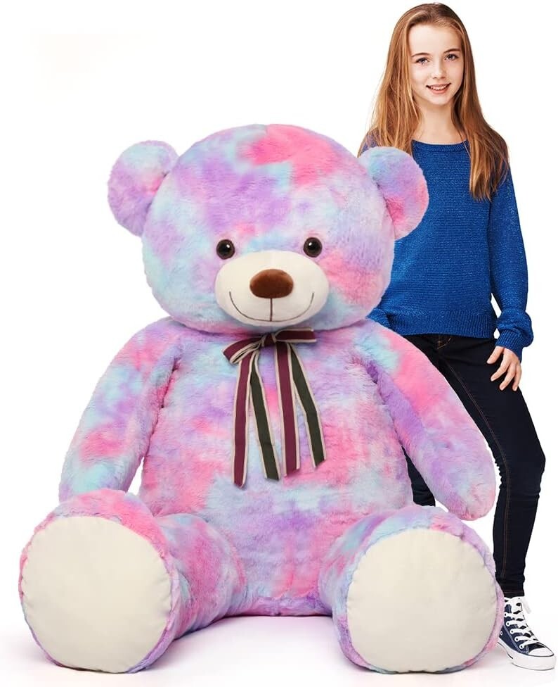 Tezitour 52-Inch Giant Plush Teddy Bear - Ideal Gift for Children and Girlfriend