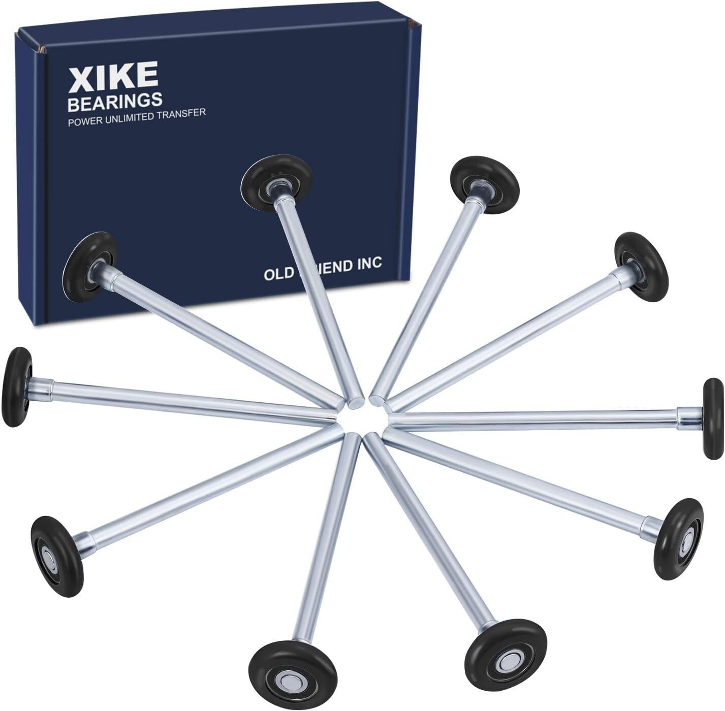 High-Load 2" Nylon Garage Door Rollers - 80% Quieter with 6200-2RS Bearings