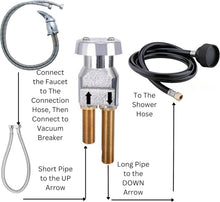 Load image into Gallery viewer, Stylish High-Arc Salon Sink Faucet with Shampoo Sprayer &amp; Backflow Prevention