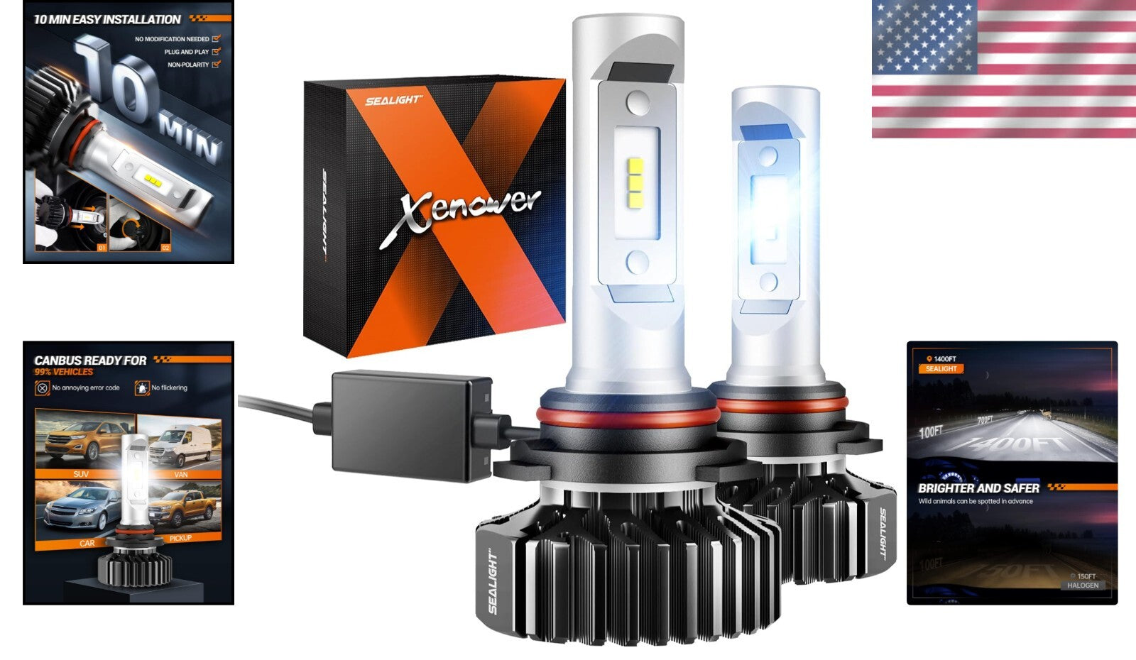 Ultra-Bright 22000LM Fog Lights HB4 - Safe Driving with Anti-Flicker Technology