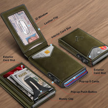 Load image into Gallery viewer, Minimalist Men's Wallet - Slim Magnetic Leather Clip Wallet with Gift Packaging