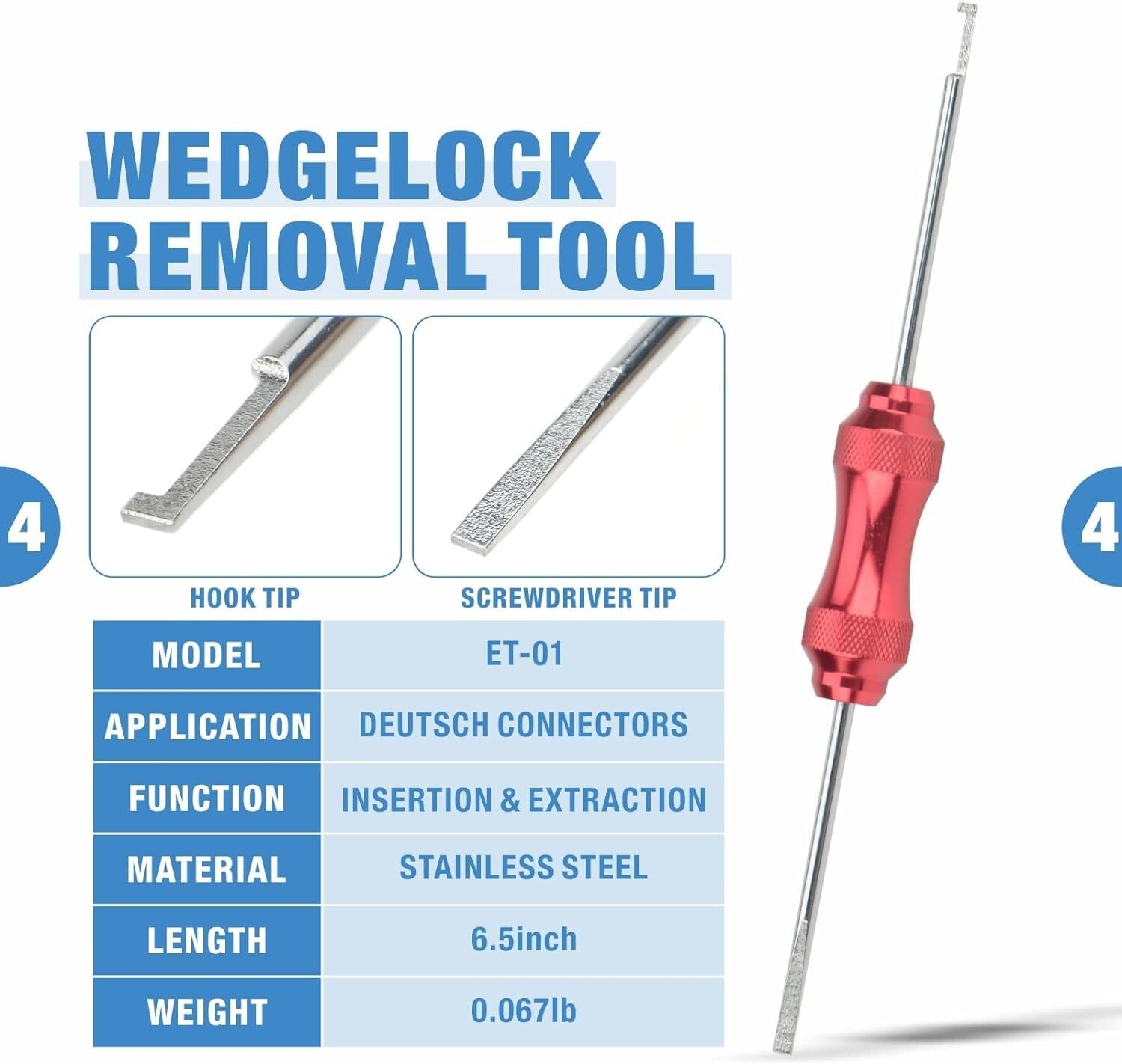 8-Piece iCrimp Crimping Tool Kit for Deutsch Connectors & Weather Pack Terminals