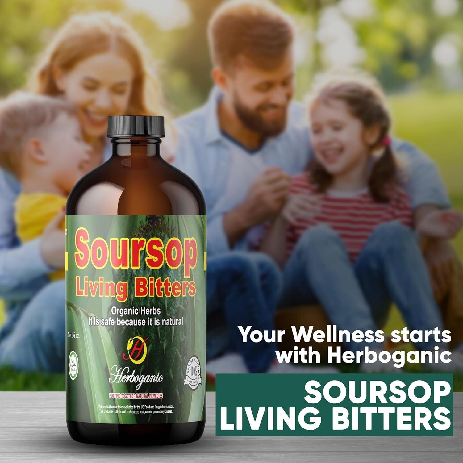 2 Pack of Soursop Living Bitters (16 Oz Each) - Enhance Vitality Naturally