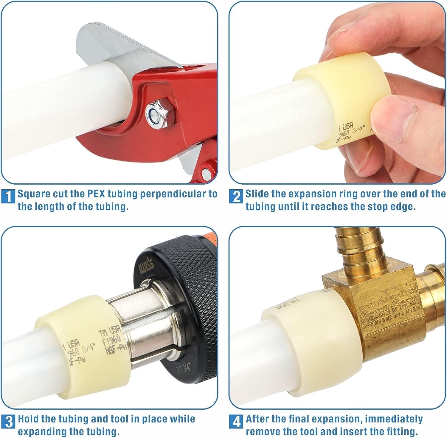 Comprehensive PEX Expansion Tool Kit with Auto Rotation for Secure Plumbing