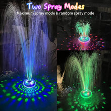 Load image into Gallery viewer, Compact UV Resistant Floating Water Fountain with Lights - Perfect Pool Addition