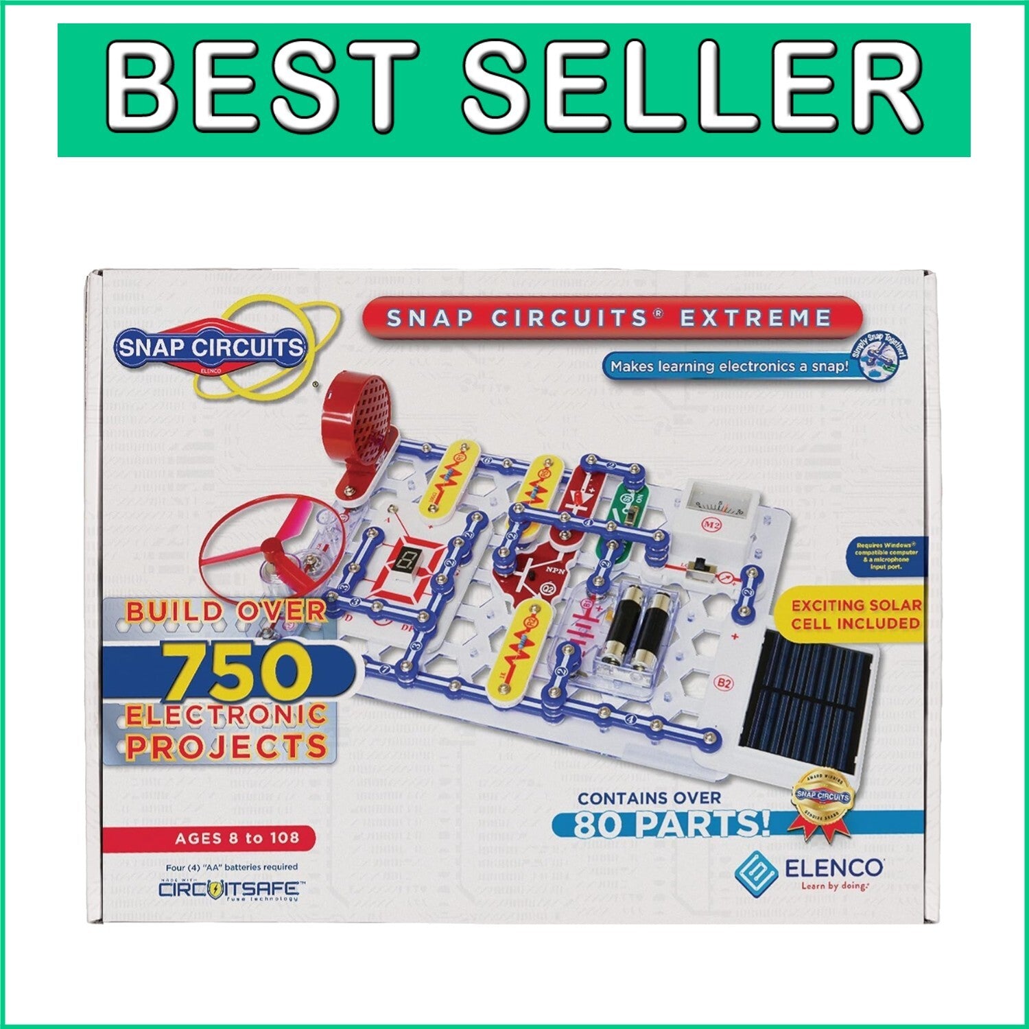 Hands-On Electronics Kit: 750+ Projects, PC-Interface, No Soldering Required