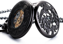 Load image into Gallery viewer, Luxury Dragon &amp; Phoenix Mechanical Pocket Watch - Perfect Gift for Any Occasion