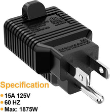 Load image into Gallery viewer, Compact 20-Pack Nema Power Adapters - 15A to 20A ETL Certified for Versatility
