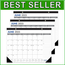 Load image into Gallery viewer, Spacious 2025-2026 Calendar Set - Ideal for Teams &amp; Collaborative Workspaces