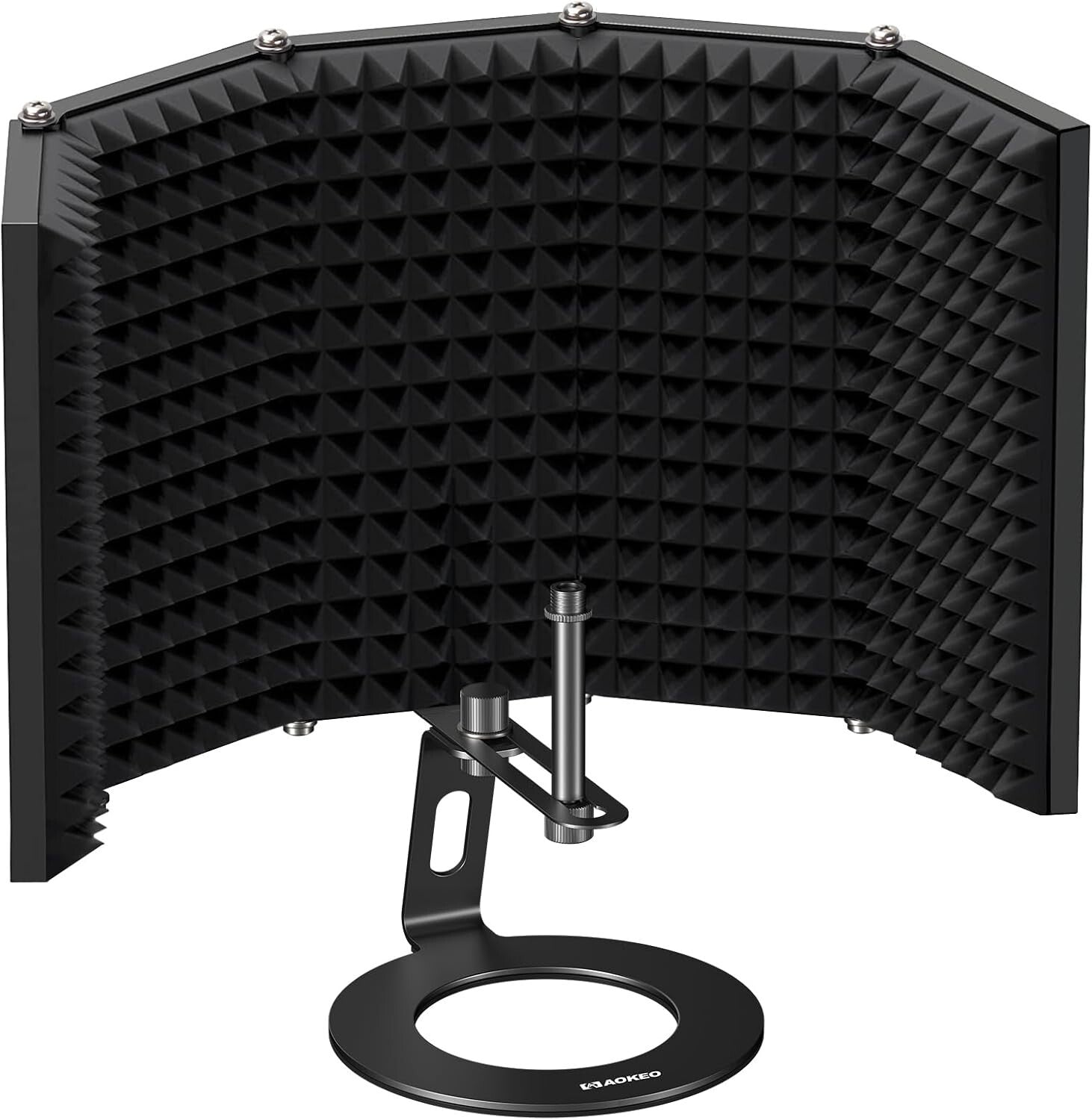 Professional Acoustic Foam Mic Shield - Portable, Lightweight, Easy to Install