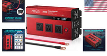Load image into Gallery viewer, Versatile 2000W Modified Sine Wave Inverter - Perfect for Home, Vehicle &amp; Solar