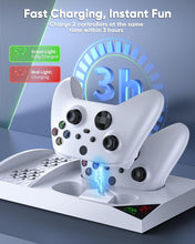 Load image into Gallery viewer, Charger Stand with Dual Cooling Fans for Xbox Series S - Space-Saving Design