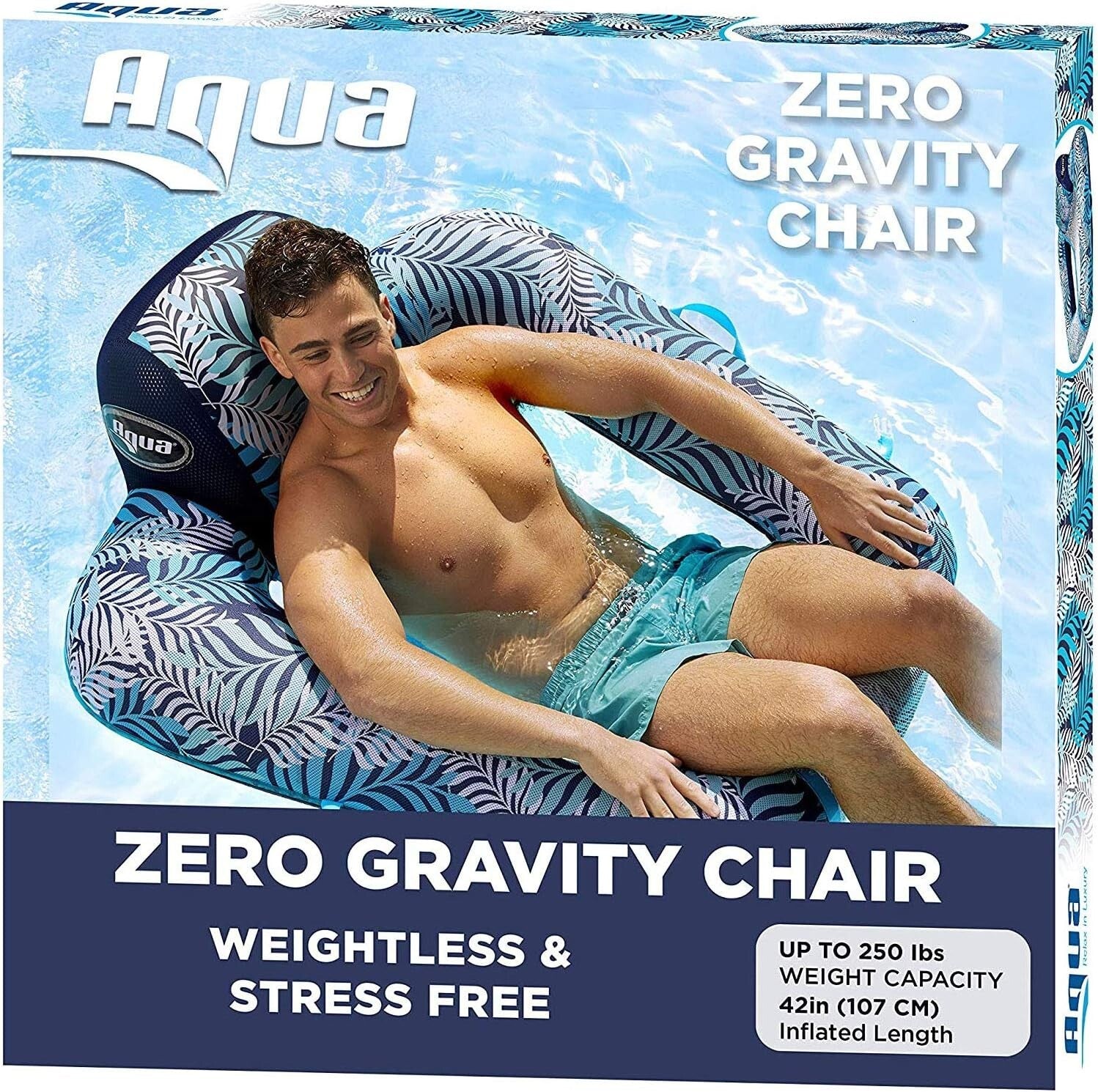 Portable Zero Gravity Floating Lounge Chair - Soft Fabric for Pool Relaxation