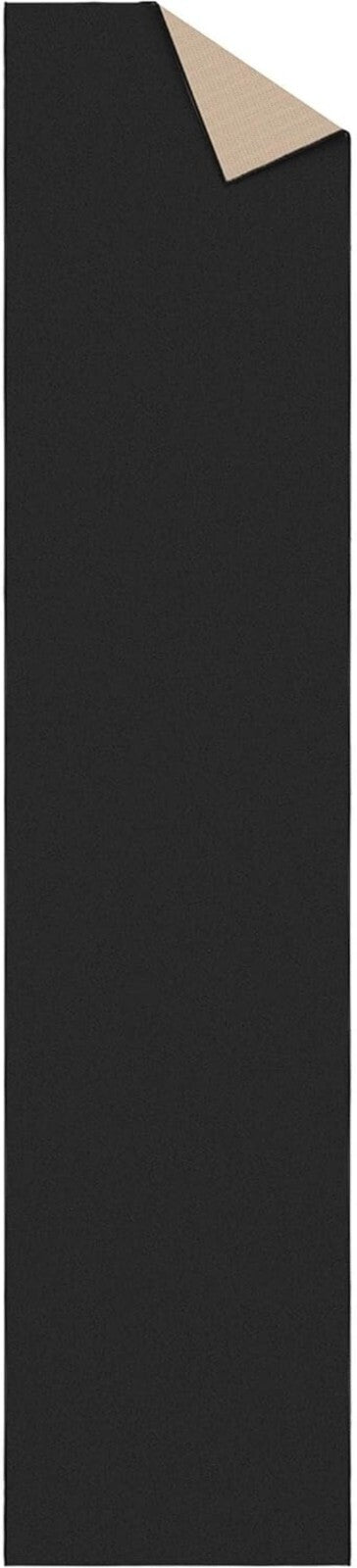 Durable Low Pile Runner Rug - Machine Washable, Non-Slip, 2'7" x 12' in Black