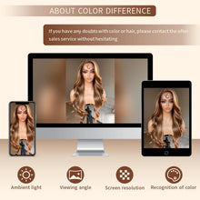 Load image into Gallery viewer, Luxury 24” Honey Blonde Lace Front Wig - Body Wave Synthetic Beauty with Volume