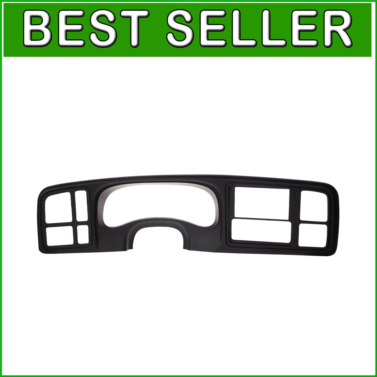 Double DIN Dash Kit for 1999-2002 GM Trucks/SUVs - Scratch-Resistant Matte Black