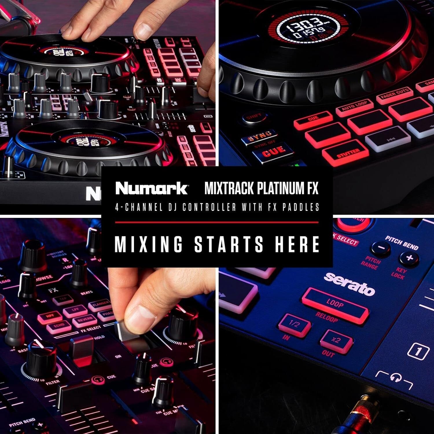 All-in-One DJ Controller for Serato with 6-inch Jog Wheels & Performance Pads