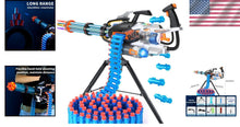 Load image into Gallery viewer, Motorized Blue Foam Dart Gun - 13m Range, 60 Darts, Perfect for Kids' Parties
