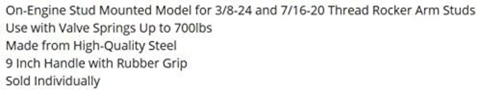 Alloy Steel Valve Spring Compressor: Essential Tool for Vehicle Maintenance
