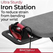 Load image into Gallery viewer, Sturdy 4-Leg Ironing Board with Foldable Design &amp; Heat-Resistant Pad - 43"x14"