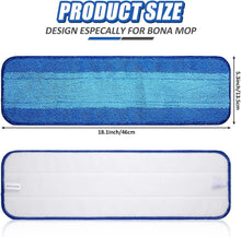 Load image into Gallery viewer, Ultimate 40 Microfiber Replacement Pads for Bona Mop - 18 Inch Cleaning Solution