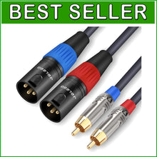 Load image into Gallery viewer, Premium 4N OFC Dual RCA to XLR Cable - Unmatched Sound Quality &amp; Durability