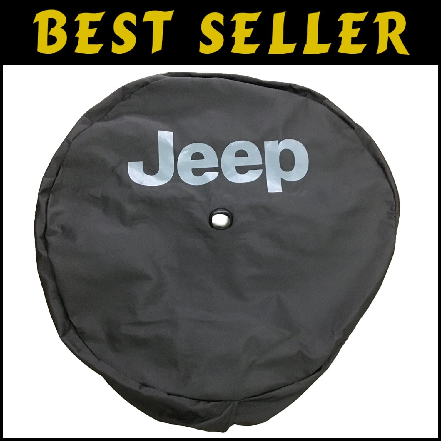 Durable 32" OEM Jeep Tire Cover in Black Vinyl - Perfect Fit for 245/75 R17