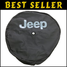 Load image into Gallery viewer, Durable 32" OEM Jeep Tire Cover in Black Vinyl - Perfect Fit for 245/75 R17