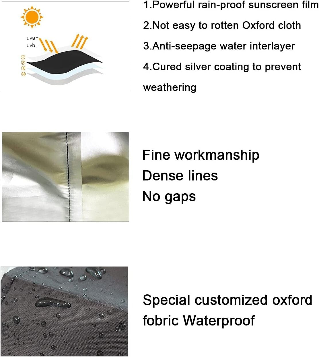 Elegant Black Washer and Dryer Covers, Zipper Design for Easy Access - 2 Pieces